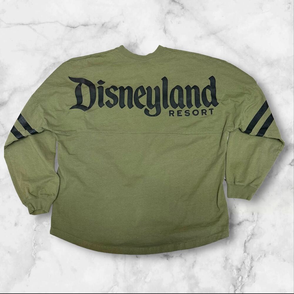 Disney Spirit Jersey Men XXL Olive Army Green Pullover Graphic Disneyland Resort